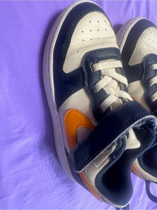 Nike Other - Nike Kids Sneakers Navy White Orange